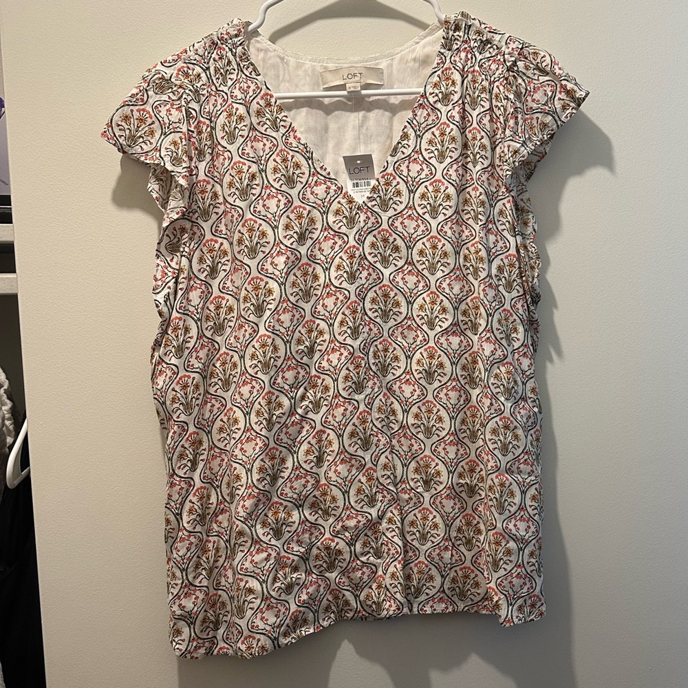 Colorful short sleeve top